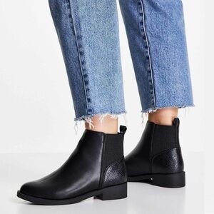ASOS Black Ankle Chelsea Boots